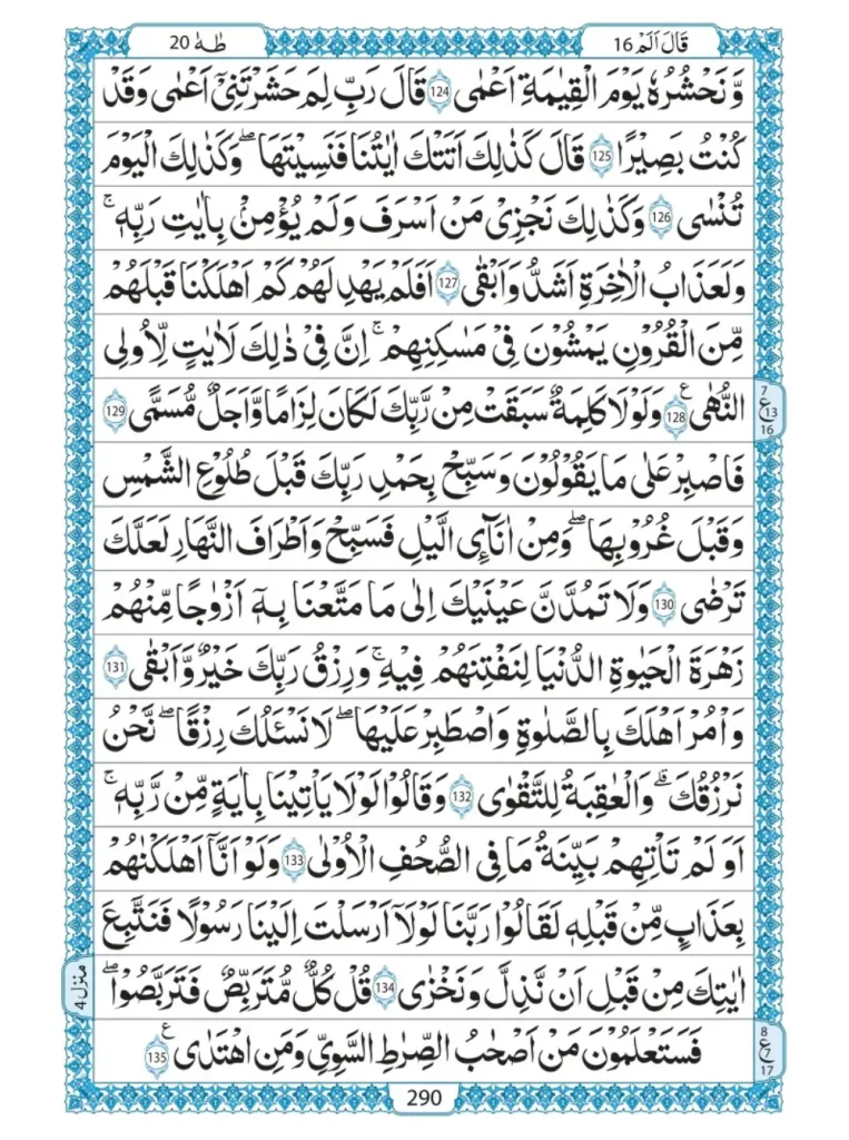 Quran Para 16 Qal Alam Read Online