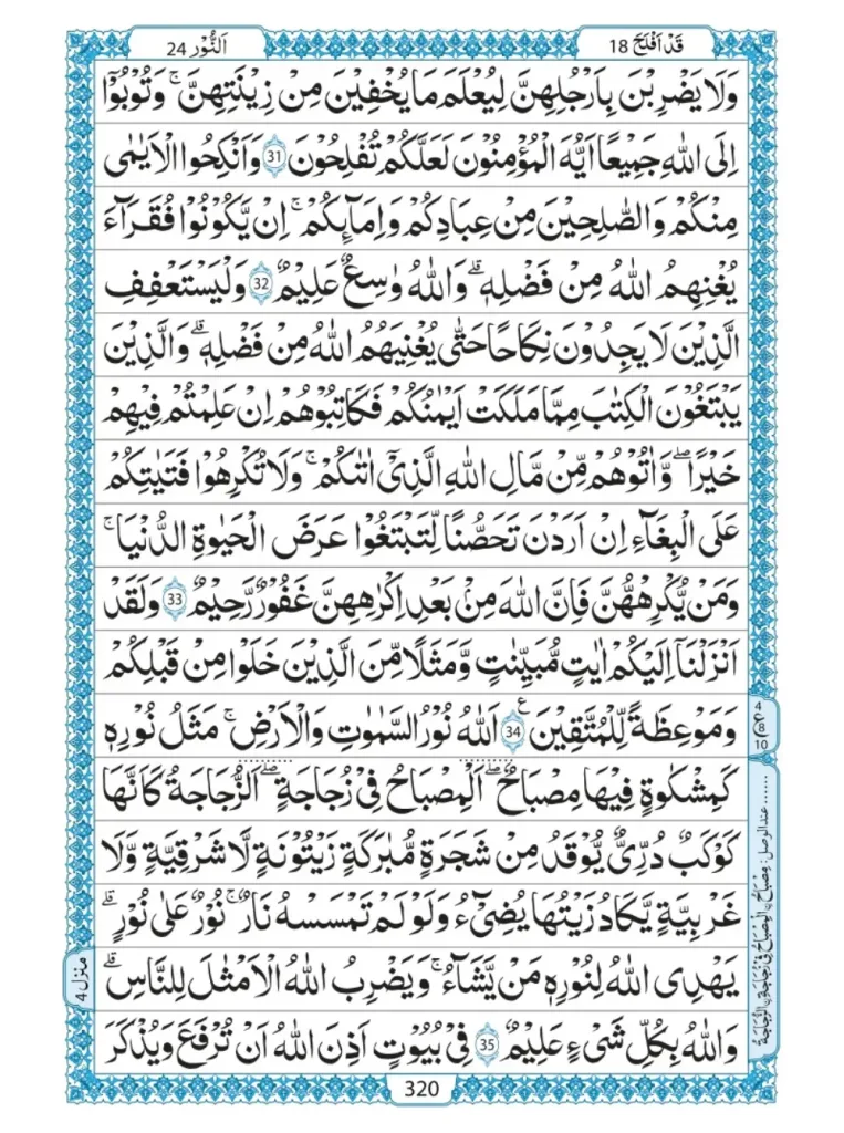 Quran Para 18 Qadd Aflaha  