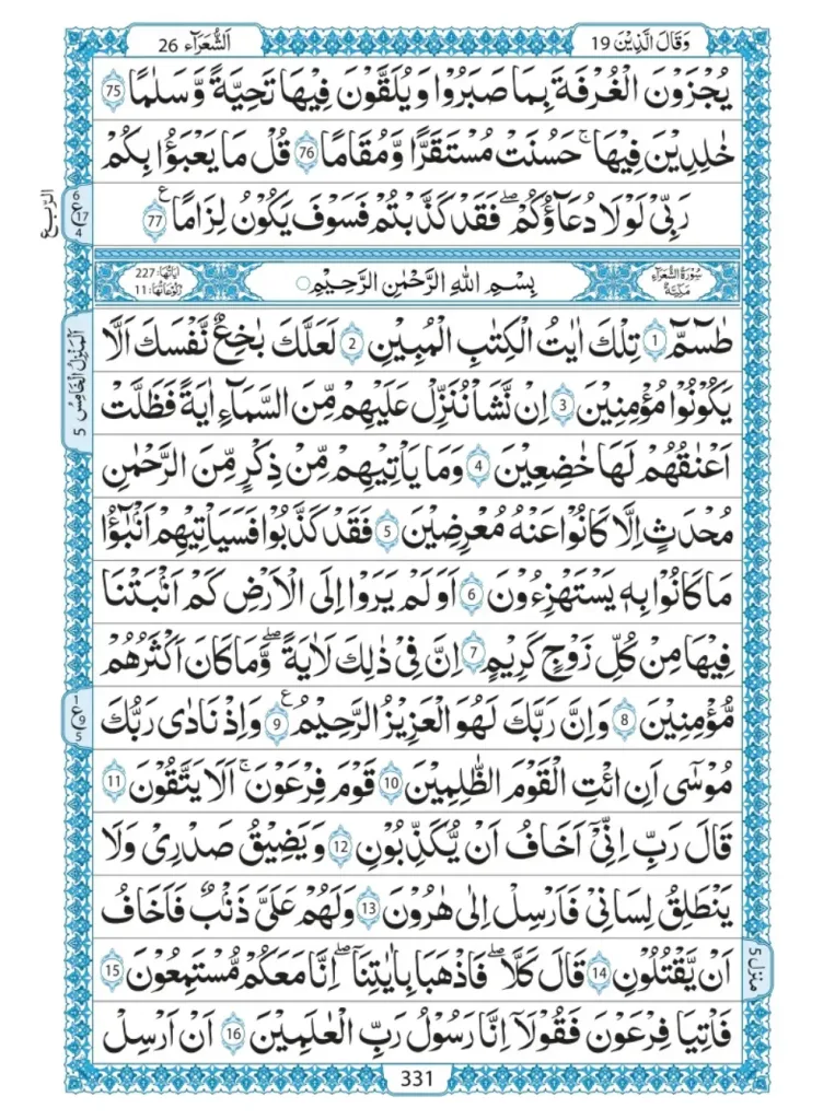 Quran Para 19 Wa Qalallazina Read Online PDF 