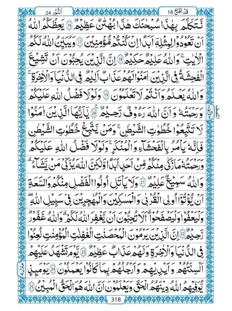 Quran Para 18 Qadd Aflaha